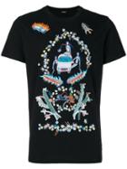 Diesel - Women Embroidery T-shirt - Men - Cotton - L, Black, Cotton