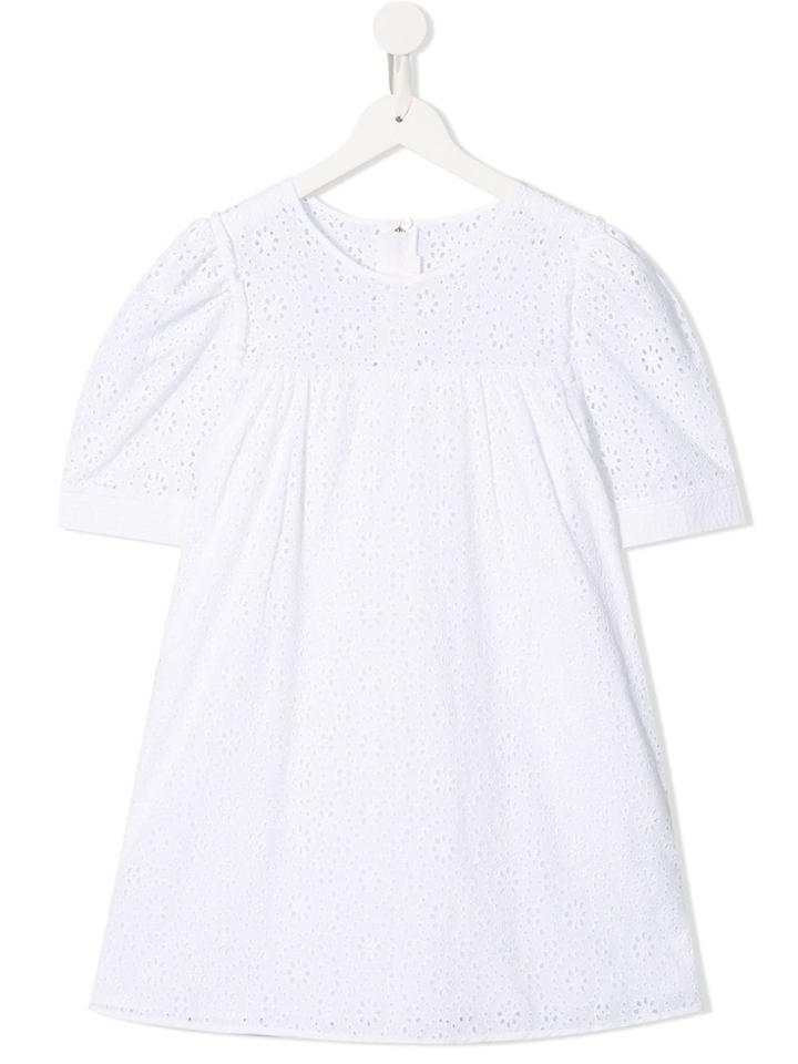 Chloé Kids Broderie Anglaise Tunic - White