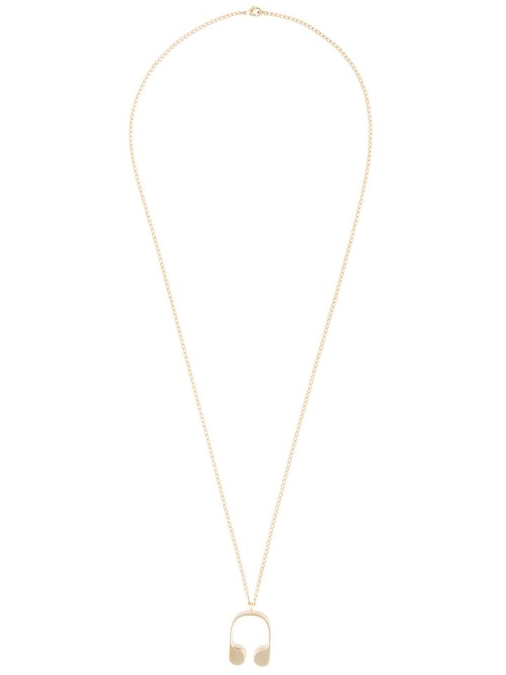 Jw Anderson U-shaped Pendant Necklace - Metallic