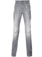 Pierre Balmain Slim-fit Jeans, Men's, Size: 32, Grey, Cotton/polyester