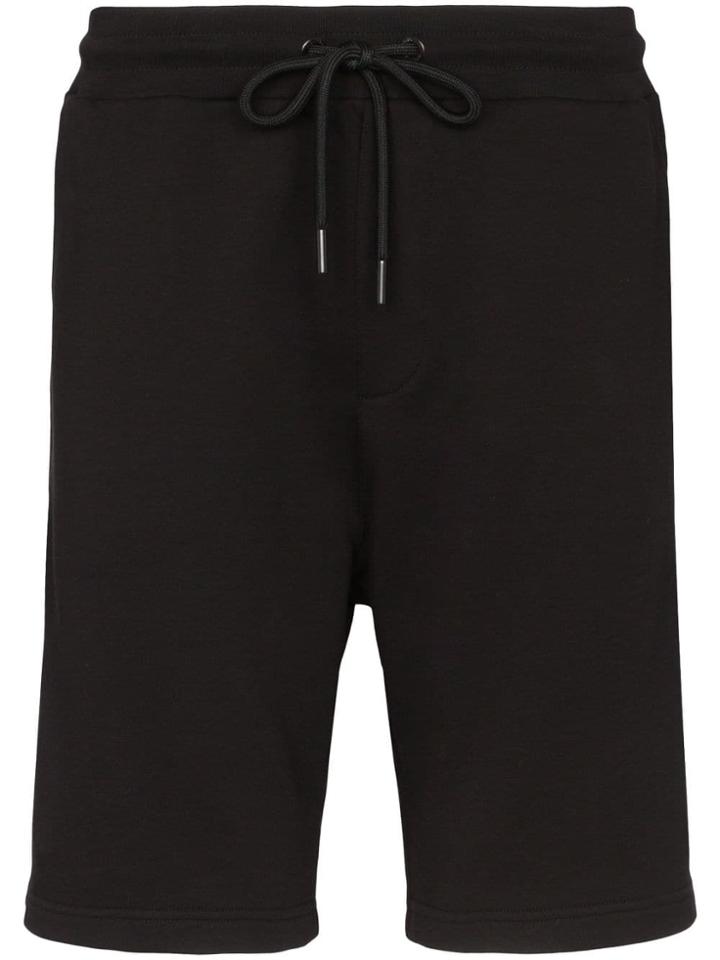 Moncler Logo Patch Side-zip Shorts - Black