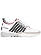 Dsquared2 Stripe Panel Sneakers - White