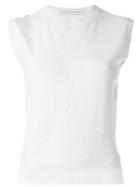 Francesco Scognamiglio Knit Tank Top, Women's, Size: 40, Nude/neutrals, Cashmere/wool