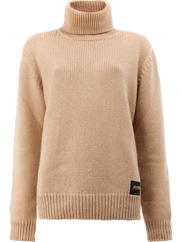 Stella Mccartney - Roll Neck Rib Knit Sweater - Women - Cashmere/wool - M, Pink/purple, Cashmere/wool
