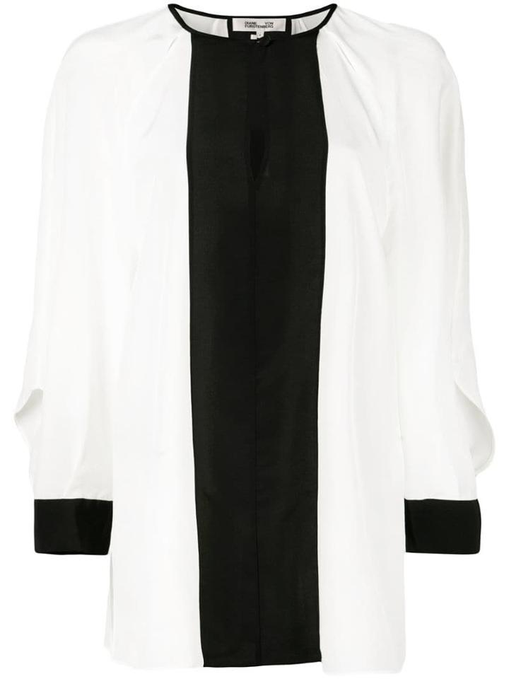 Diane Von Furstenberg Aime Cut Out Top - White