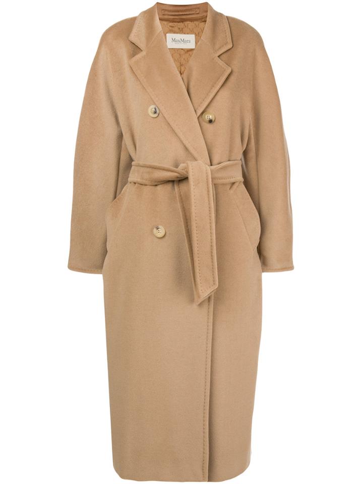 Max Mara Double-breasted Coat - Nude & Neutrals