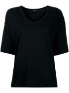 Bassike V-neck T-shirt - Black