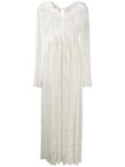 Paco Rabanne Floral Lace Maxi Dress - White