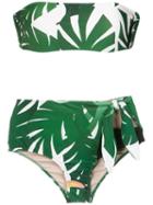 Adriana Degreas Tropical Print Bikini Set - Verde