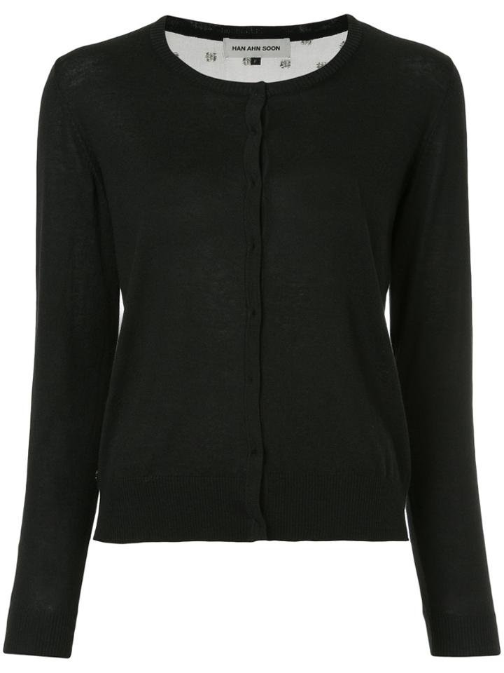 Han Ahn Soon Polka Dot Cardigan - Black
