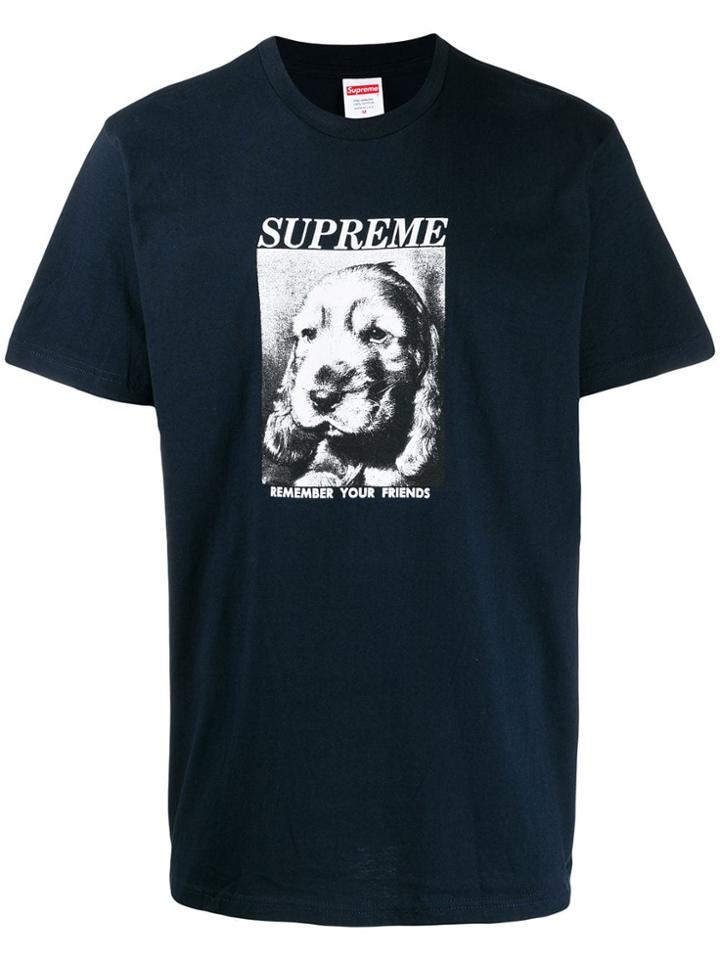 Supreme Remember Print T-shirt - Blue