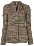 Luisa Cerano Checked Blazer - Green