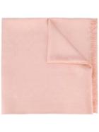 Coach - Frayed Scarf - Women - Silk/cotton - One Size, Pink/purple, Silk/cotton