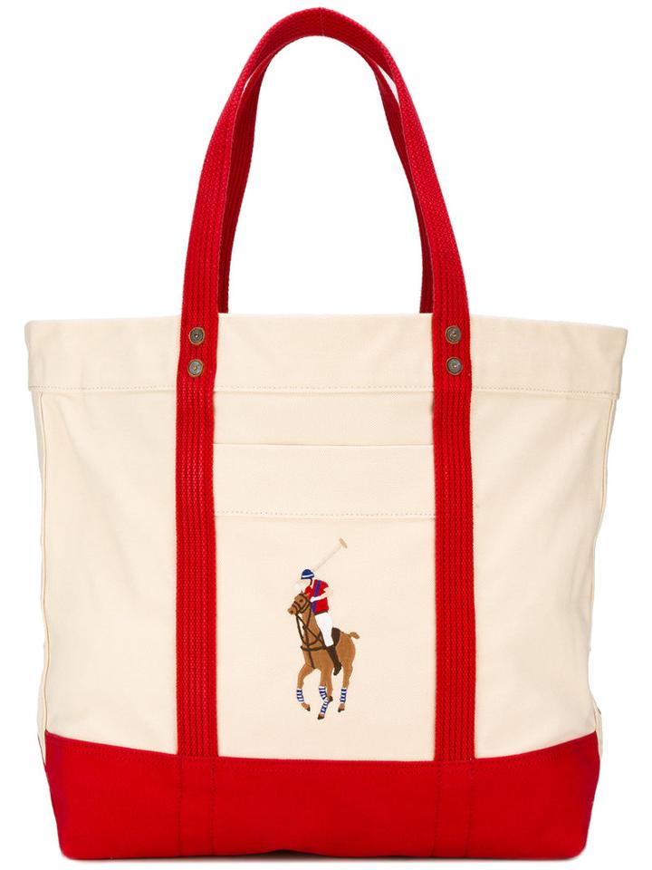 Polo Ralph Lauren - Embroidered Logo Shoulder Bag - Men - Cotton - One Size, Nude/neutrals, Cotton