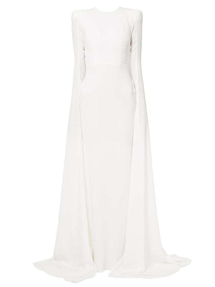 Alex Perry 'courtney' Dress, Women's, Size: 8, White, Polyester/triacetate