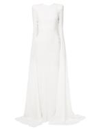Alex Perry 'courtney' Dress, Women's, Size: 8, White, Polyester/triacetate