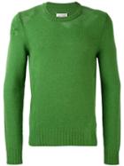 Maison Margiela - Distressed Knit Sweater - Men - Wool - S, Green, Wool