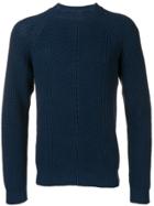 A.p.c. Shinji Ribbed Knit Sweater - Blue