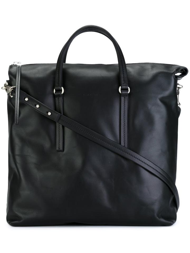 Rick Owens 'mastodon' Tote, Adult Unisex, Black, Calf Leather