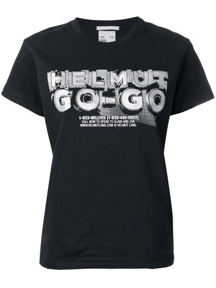 Helmut Lang Go-go Print T-shirt - Black