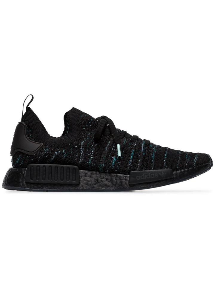 Adidas Black Nmd R1 Knitted Sneakers
