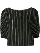 Twin-set Striped Blouse - Black