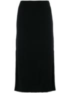 Pringle Of Scotland Mid-length Knitted Skirt - Black