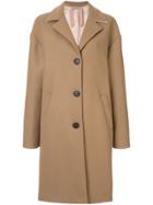 Nº21 Wool Oversized Single Breast Coat - Brown