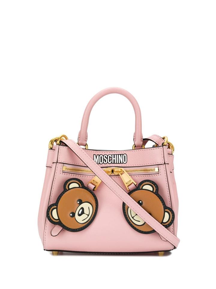 Moschino B-pocket Small Teddy Bag - Pink