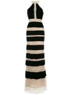 Patbo Mesh Detail Maxi Dress - Black