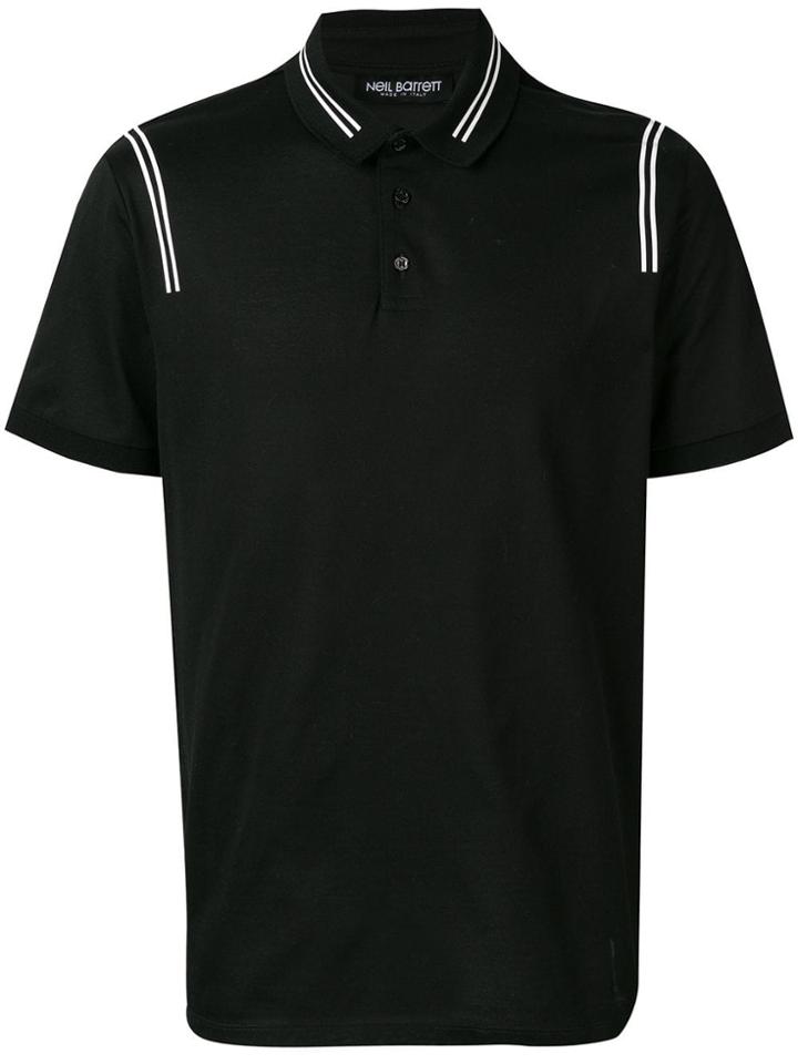 Neil Barrett Contrast Stripe Polo Shirt - 524