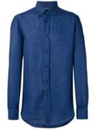 Brunello Cucinelli - Buttoned Down Collar Shirt - Men - Cotton/linen/flax - Xxl, Blue, Cotton/linen/flax