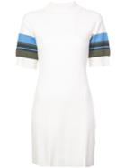 Proenza Schouler Pswl Ribbed Stripe Dress - White