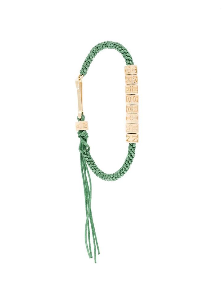 Abril Barret 'you Pink' Bracelet, Women's, Green