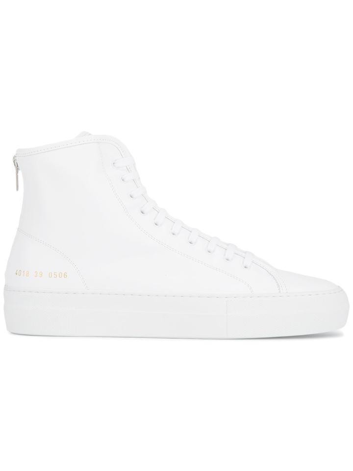 Common Projects Tournament Hi Top Sneakers - White