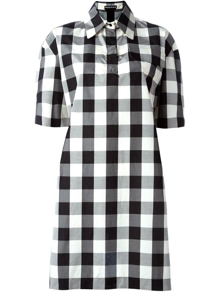 Rochas Checked Shift Dress