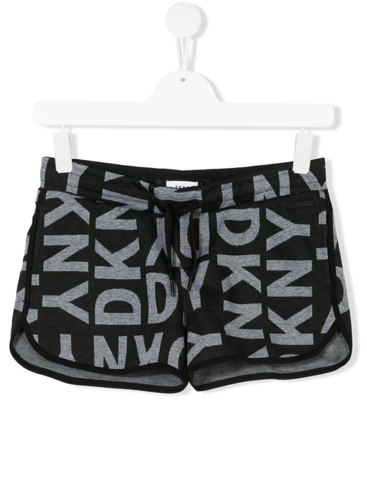 Dkny Kids Logo Track Shorts - Black
