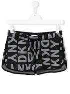 Dkny Kids Logo Track Shorts - Black