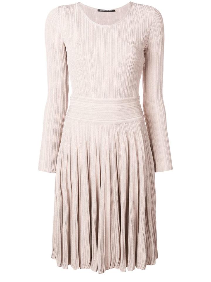Antonino Valenti Flared Fitted Day Dress - Neutrals