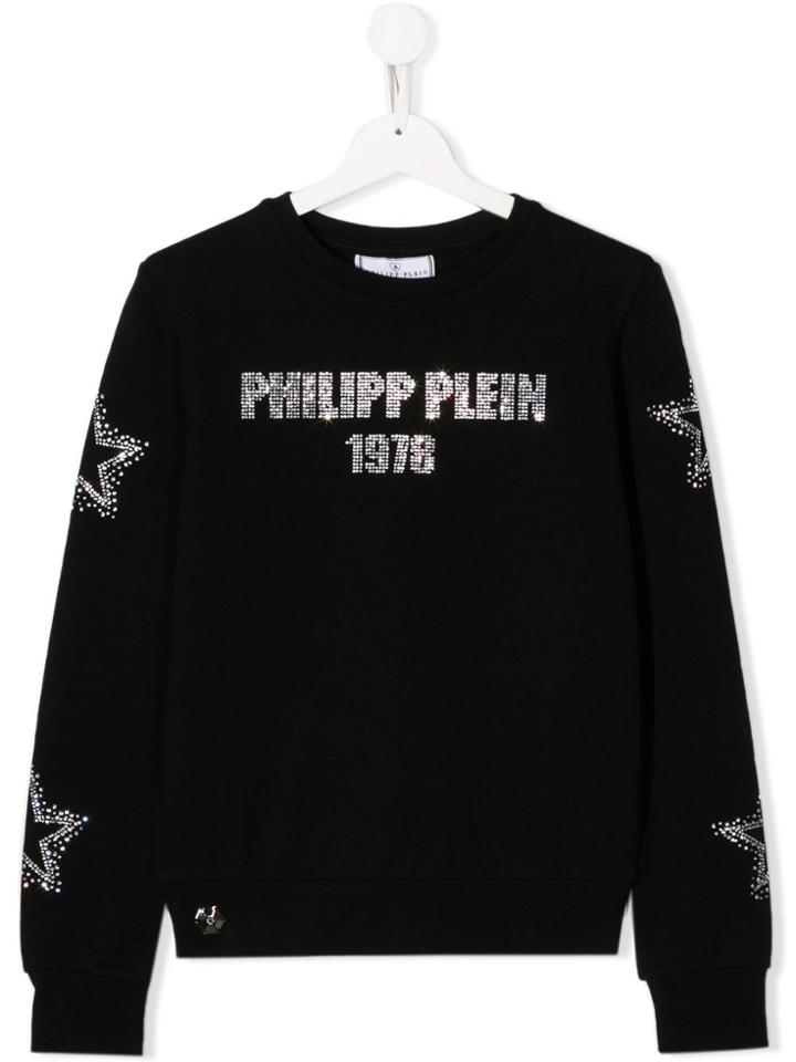 Philipp Plein Junior Teen Pp1978 Studded Sweatshirt - Black