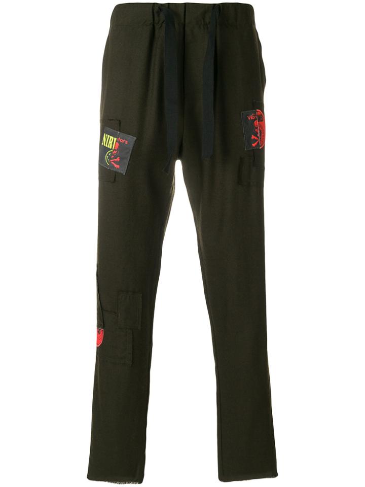 Sold Out Frvr Patch Detail Tracksuit Bottoms - Green