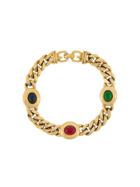 Susan Caplan Vintage 1980s Chain Link Bracelet - Gold