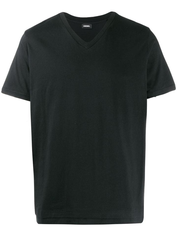 Diesel Double Hem T-shirt - Black