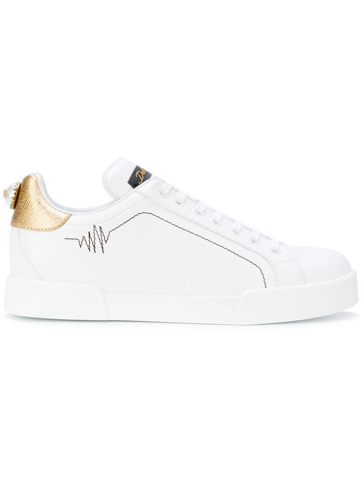 Dolce & Gabbana Lace-up Sneakers - White