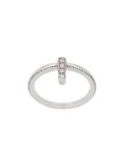 V Jewellery Ridge First Knuckle Ring - Silver