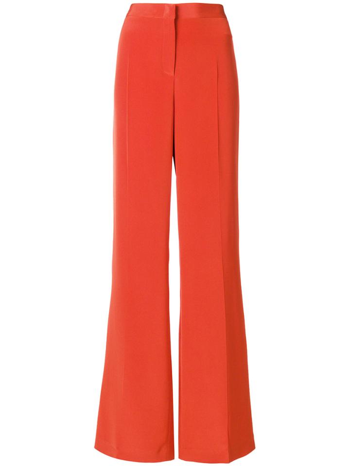 Tonello Wide Leg Suit Trousers - Yellow & Orange