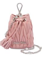 Miu Miu Matelassé Mini Shoulder Bag - Pink