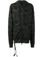 Unravel Camouflage Print Hoodie, Men's, Size: Small, Green, Cotton