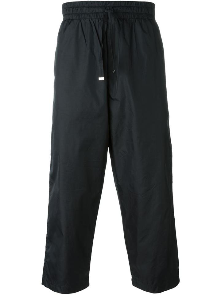 Blood Brother Cropped Track Pants, Men's, Size: Medium, Black, Polyamide
