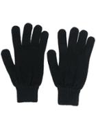Paul Smith Fitted Knitted Gloves - Black